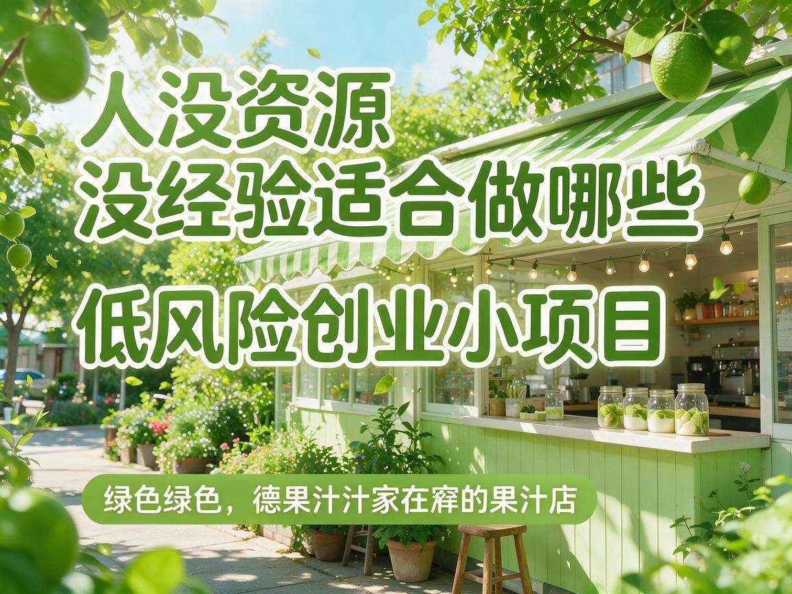 普通人没资源没经验适合做哪些低风险创业小项目