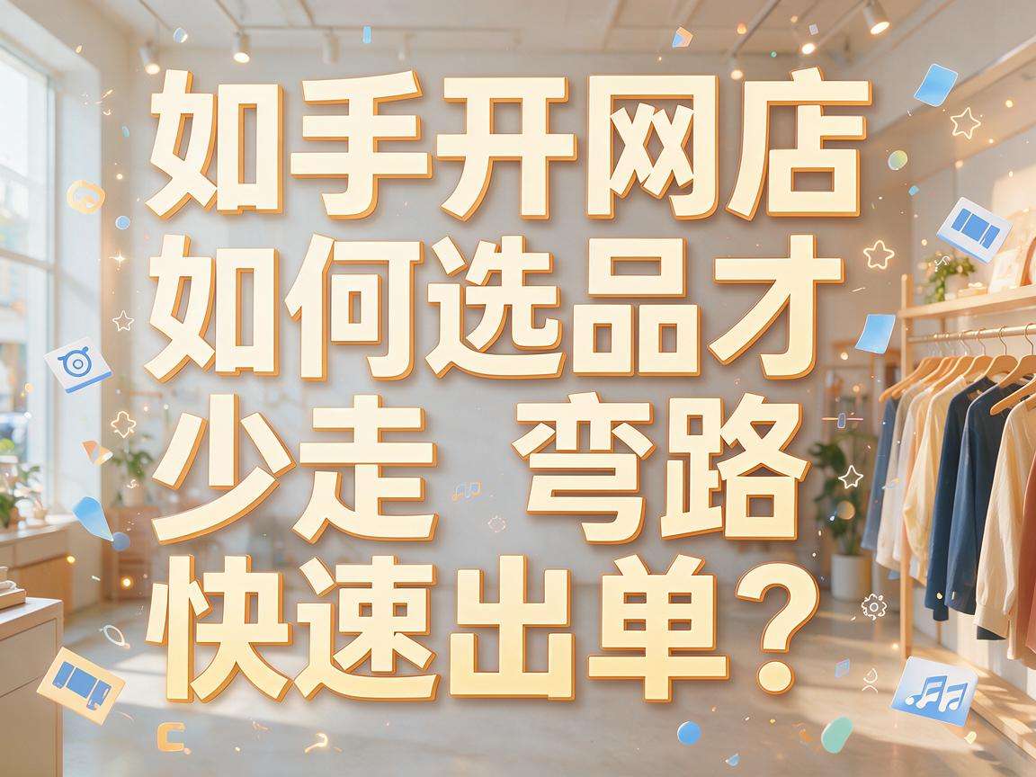 新手开网店怎么选品才能少走弯路快速出单