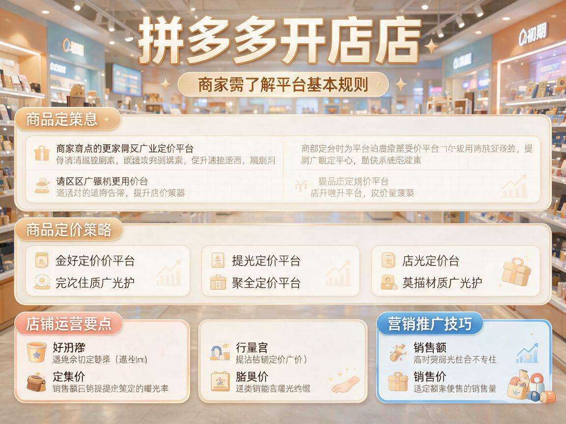 新手做拼多多开店基础都有哪些必须提前了解的要点