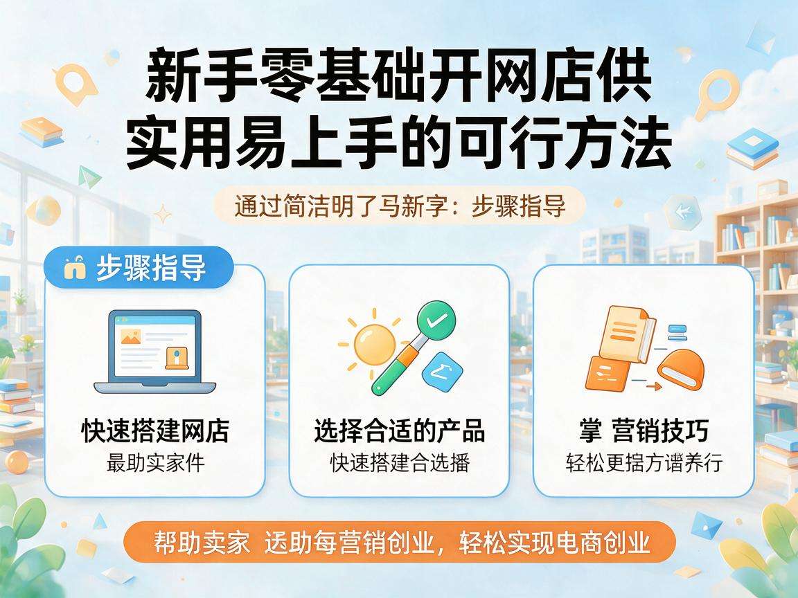 新手零基础开网店有哪些实用易上手的可行方法