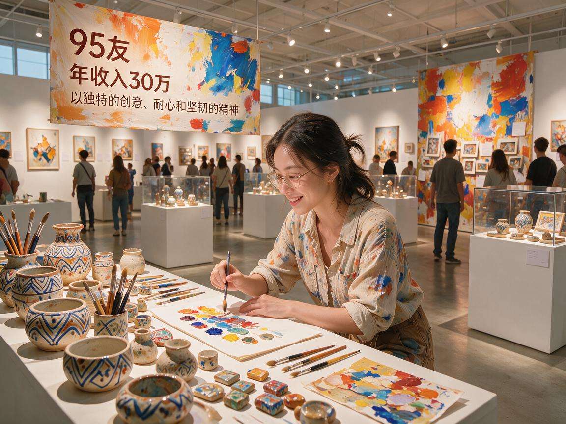 95后女孩靠小众手工艺展会创业年入30万是怎么做到的