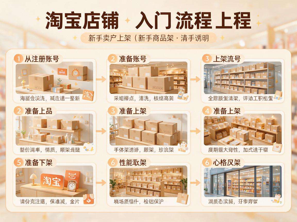 新手淘宝开店入门流程是什么要做哪些准备工作