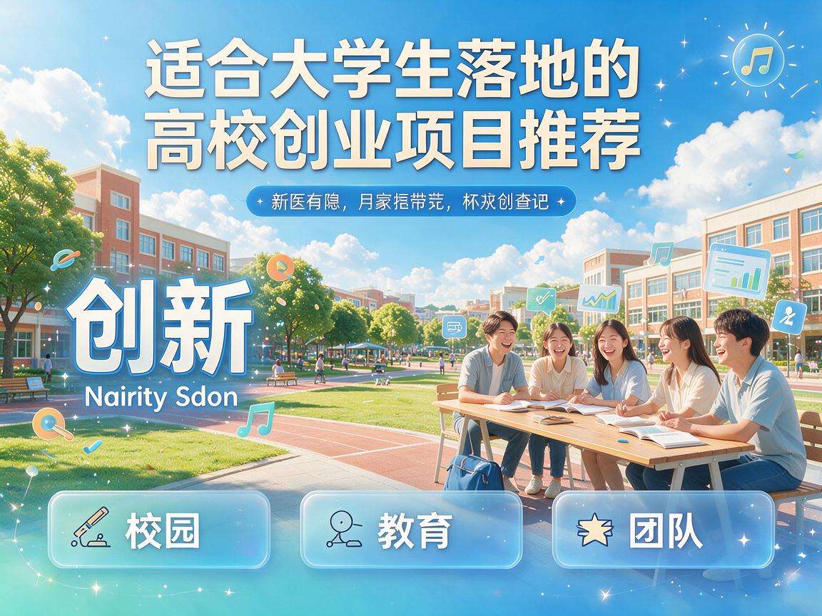 适合大学生落地的高校创业项目推荐都有哪些