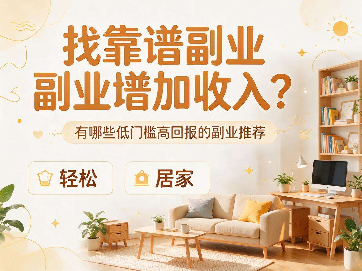 想找靠谱副业增加收入？有哪些低门槛高回报的副业推荐