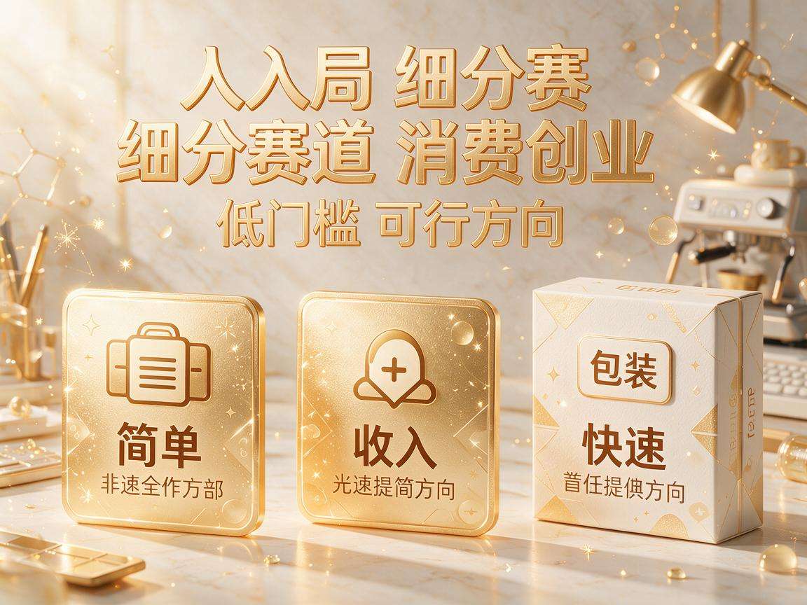 普通人入局细分赛道消费创业有哪些低门槛可行方向