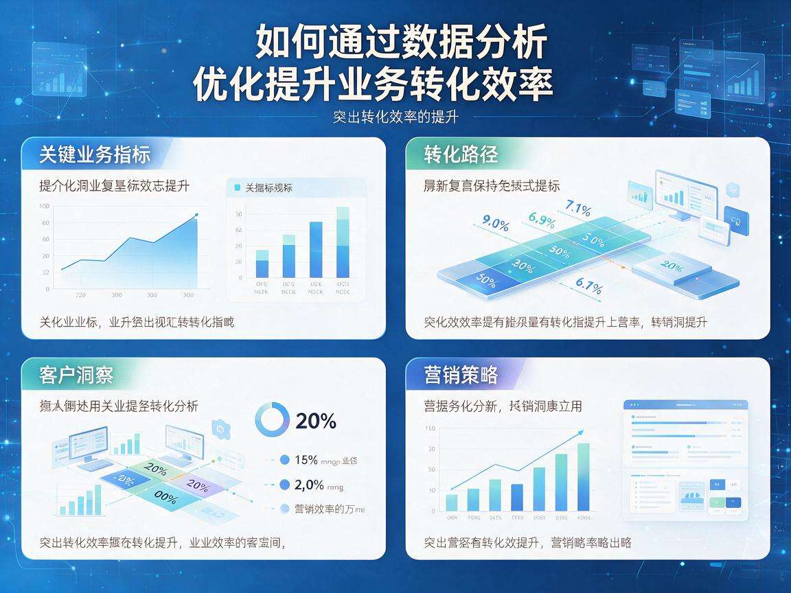 企业该怎样通过数据分析优化提升业务转化效率