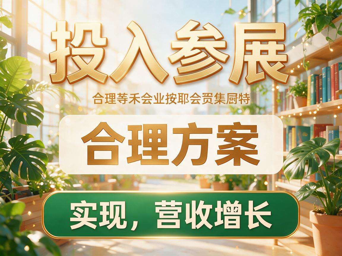 小投入参展怎么制定合理方案才能真正实现营收增长