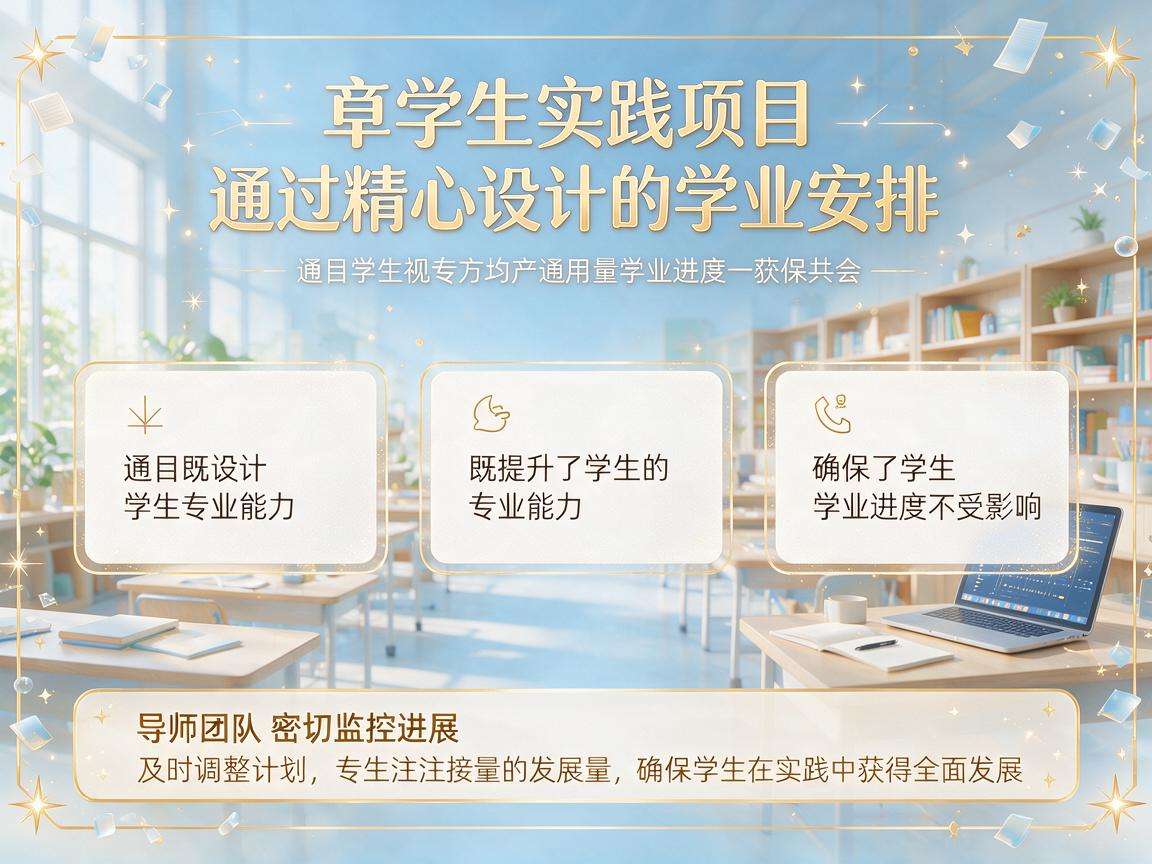 高校生实践项目如何平衡能力提升和学业安排