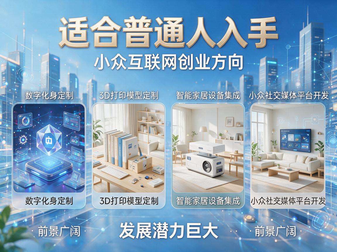 适合普通人入手的小众互联网创业方向都有哪些