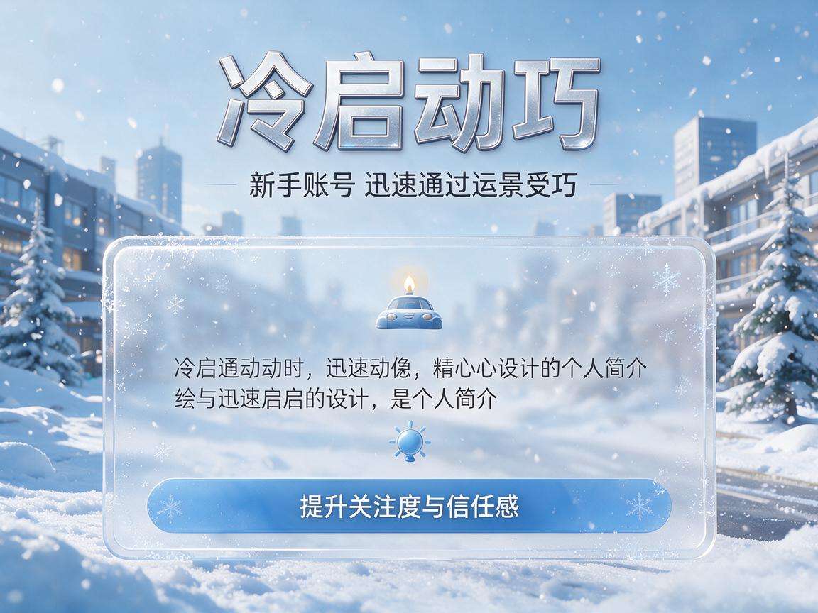 新手做账号冷启动有哪些能快速见效的实用技巧