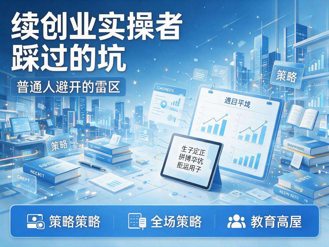 连续创业实操者踩过的哪些坑能帮普通人避开创业雷区