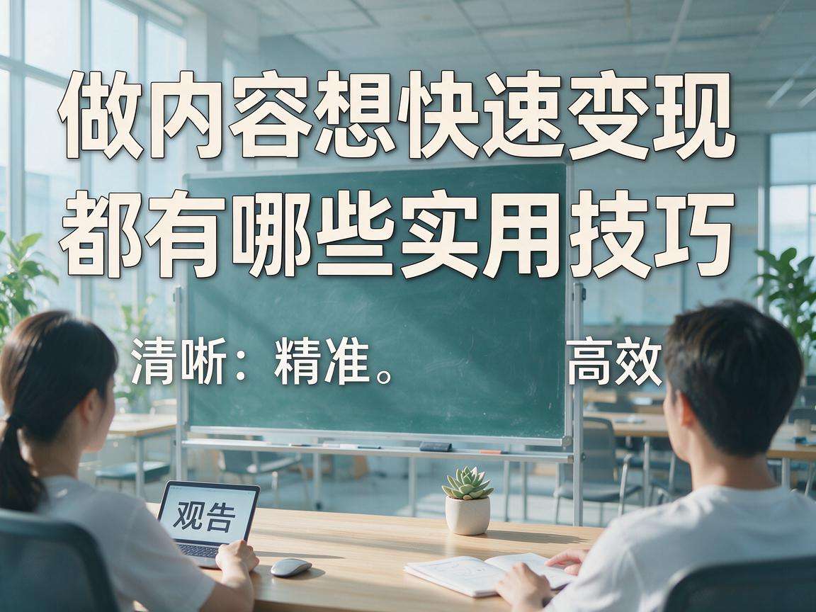 普通人做内容想快速变现都有哪些实用技巧