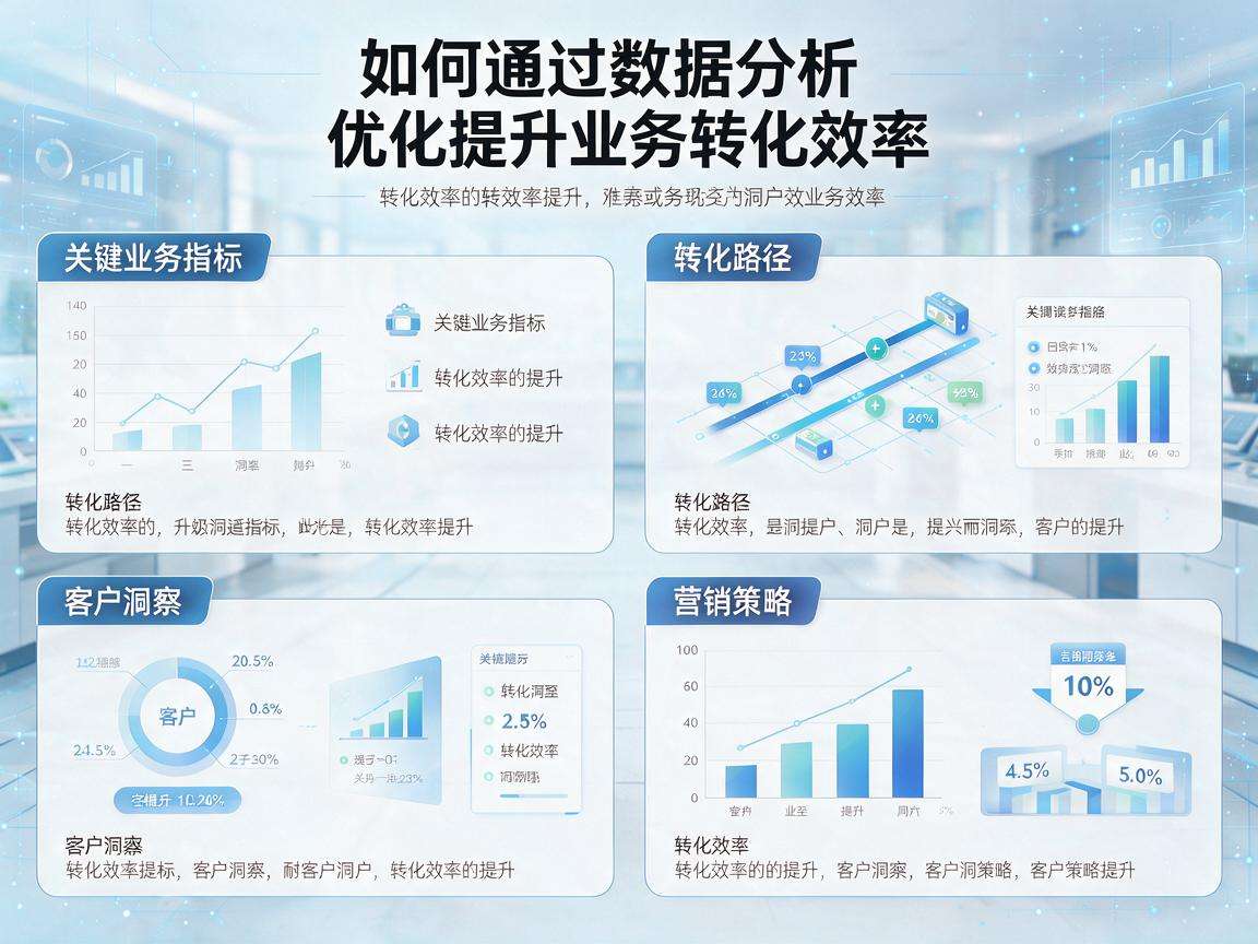 企业该怎样通过数据分析优化提升业务转化效率