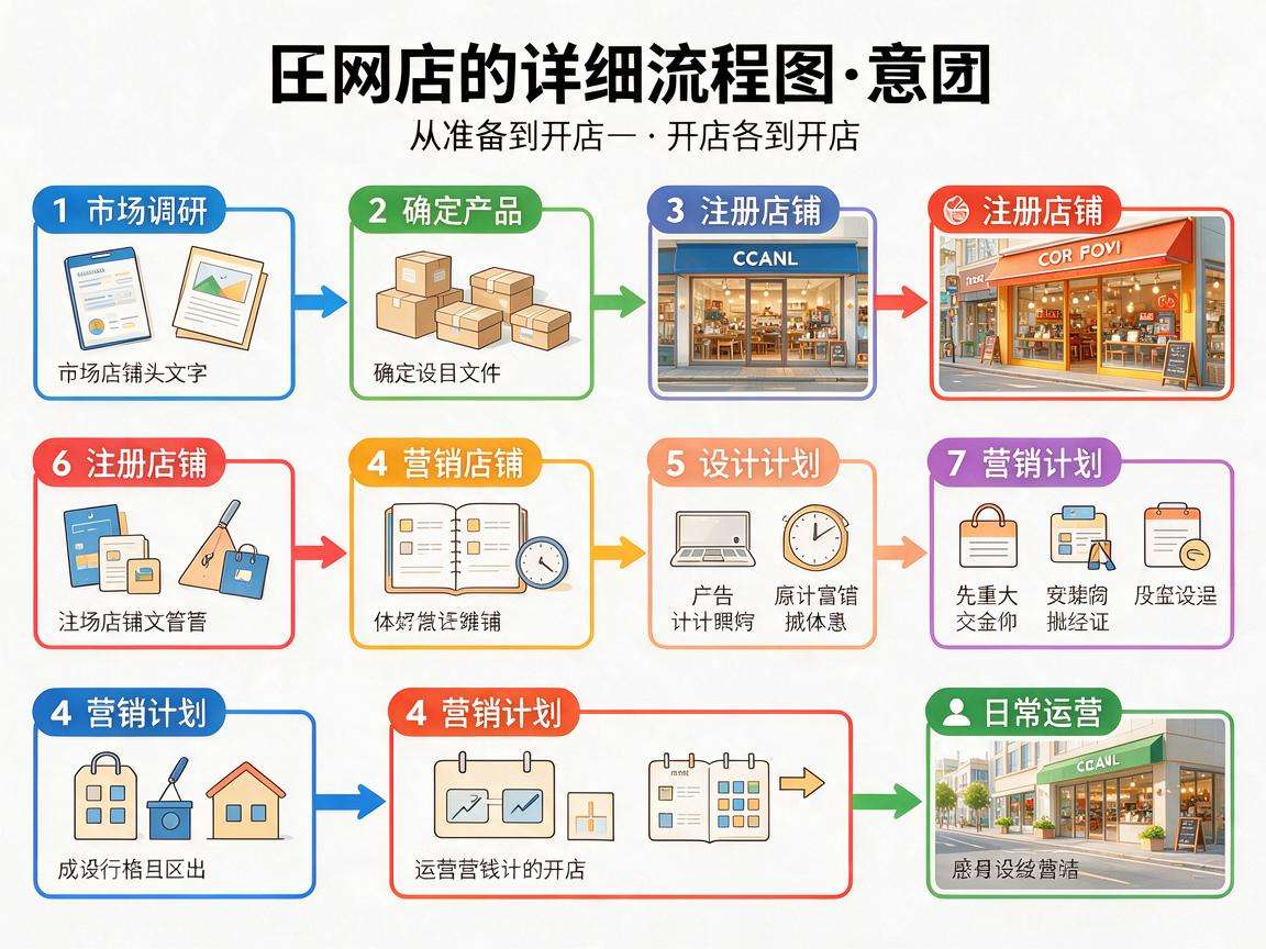 个人开网店详细流程具体包含哪些需要提前了解的步骤