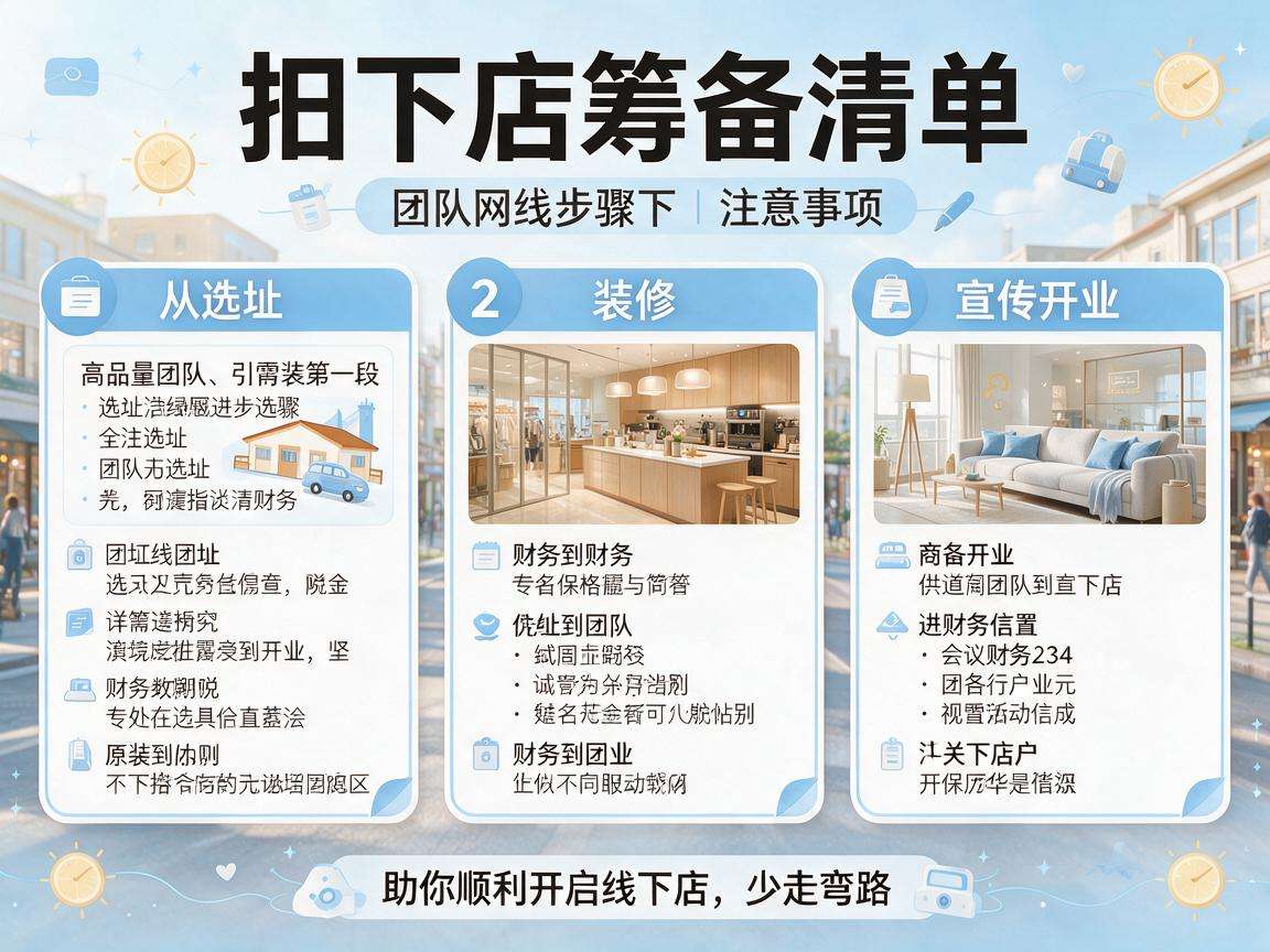 想开线下店少走弯路必备的筹备清单都包含哪些内容