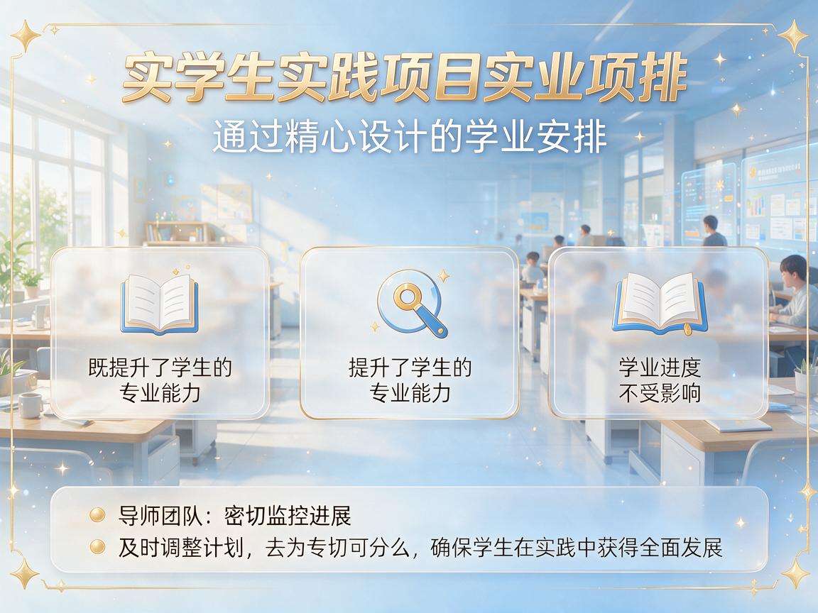 高校生实践项目如何平衡能力提升和学业安排