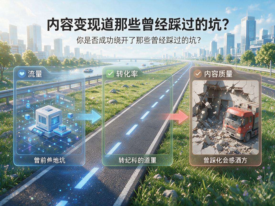 做内容变现踩过的那些坑你都避开了吗