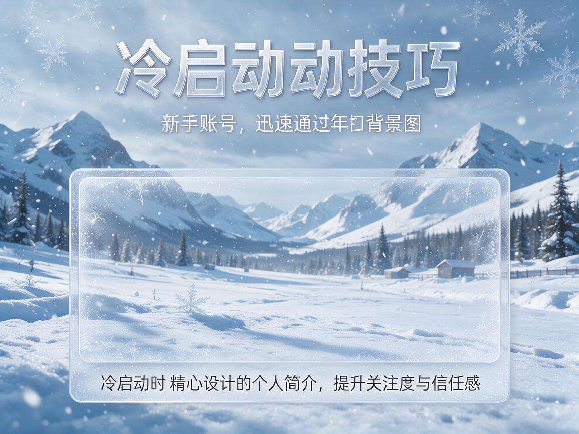 新手做账号冷启动有哪些能快速见效的实用技巧