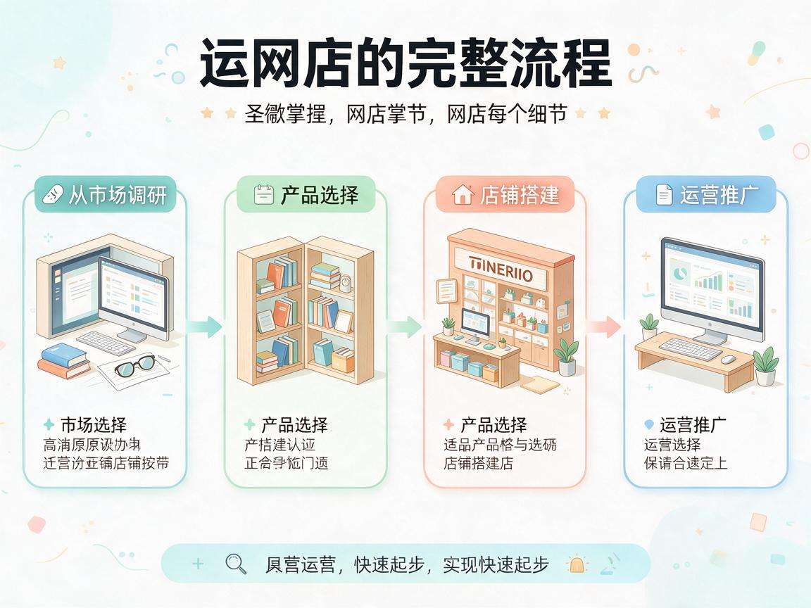 个人想开网店快速起步需要知晓哪些完整流程