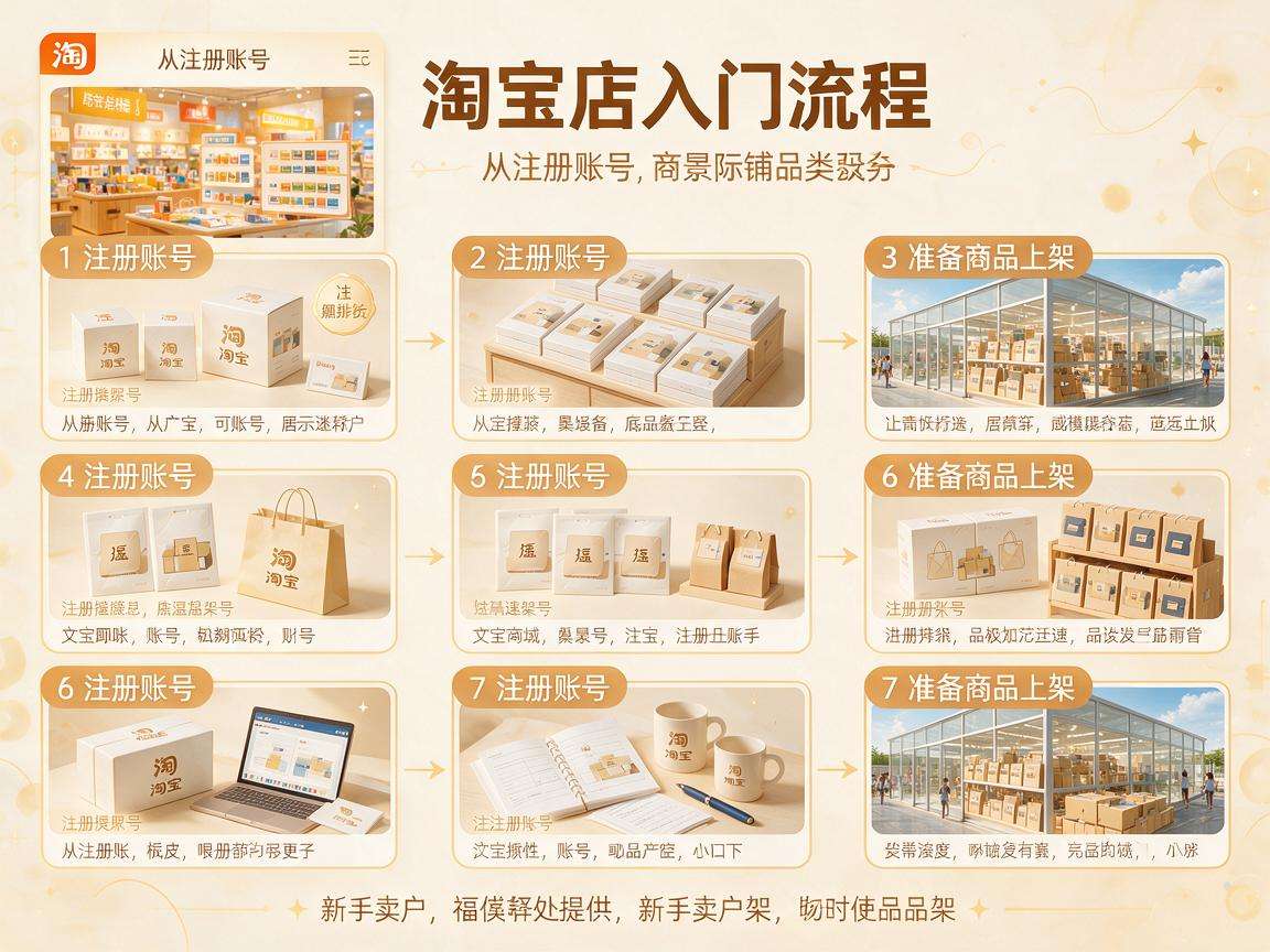 新手淘宝开店入门流程是什么要做哪些准备工作