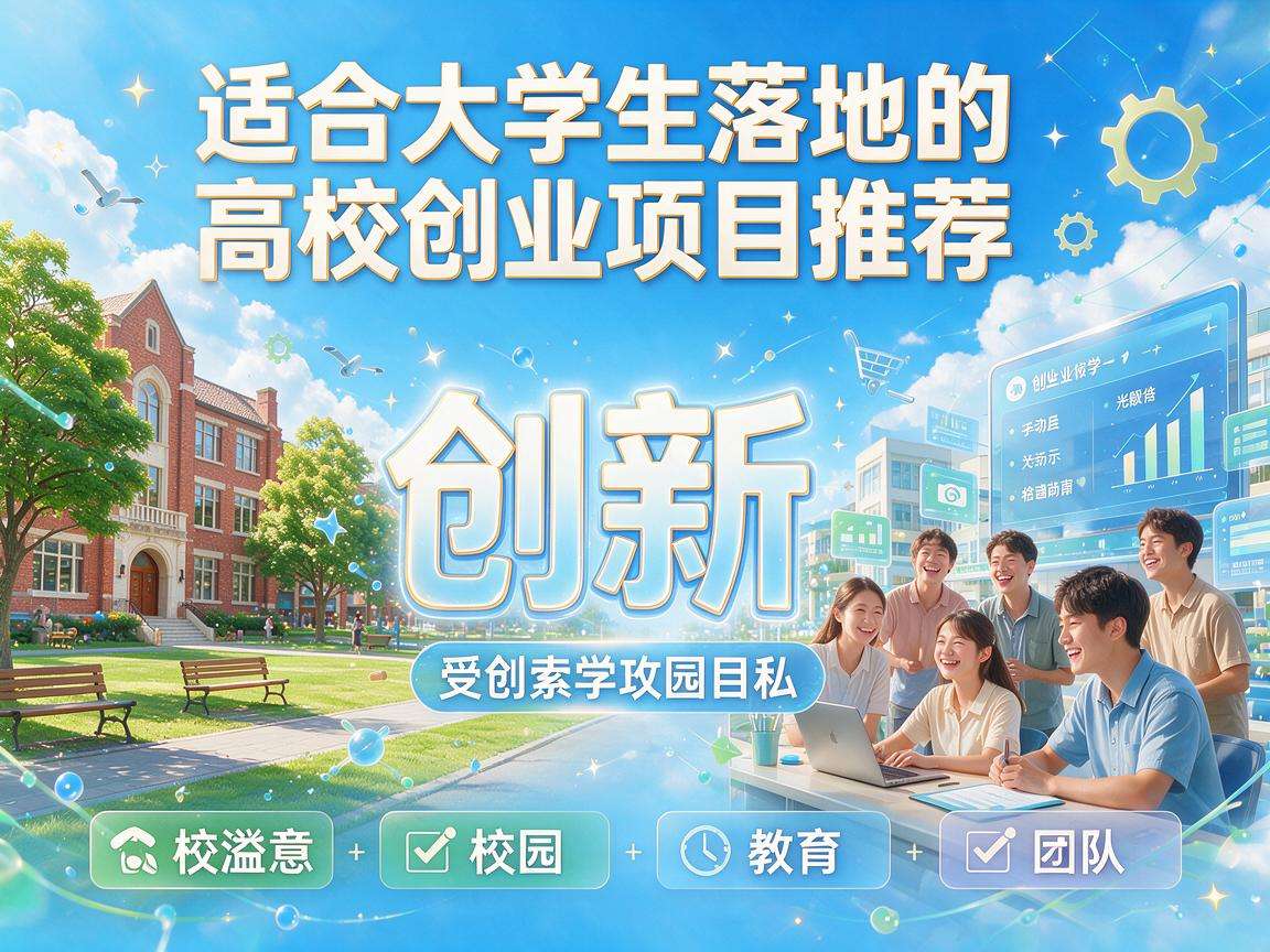 适合大学生落地的高校创业项目推荐都有哪些