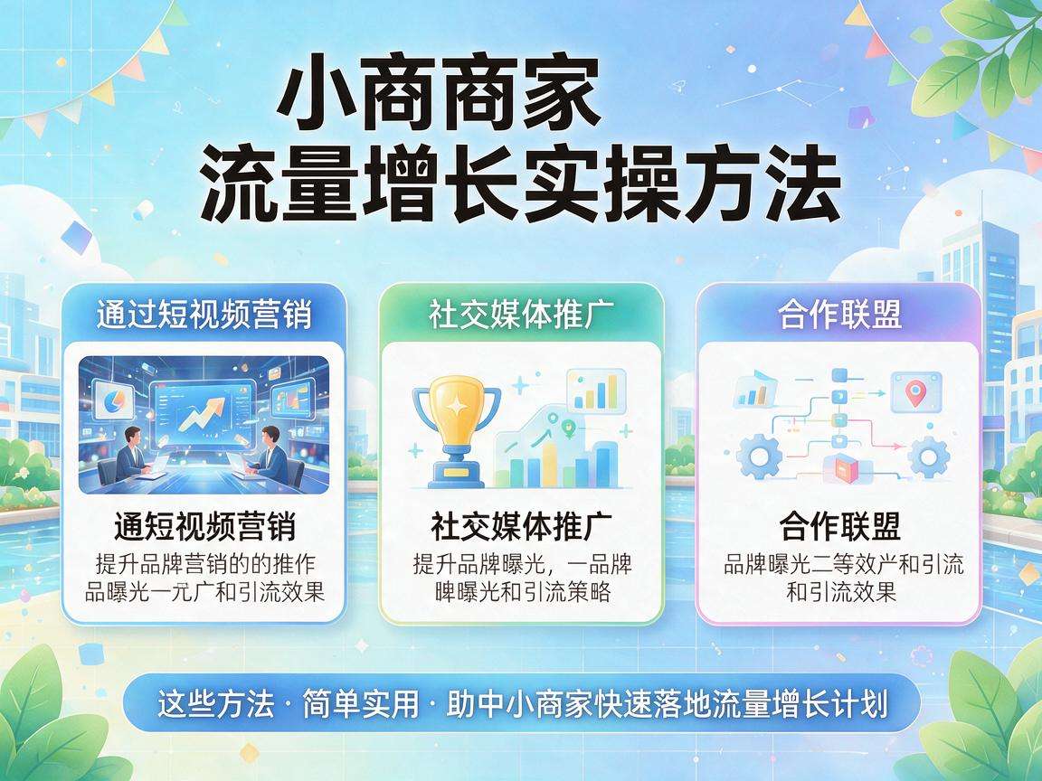 中小商家流量增长有哪些可快速落地的实操方法