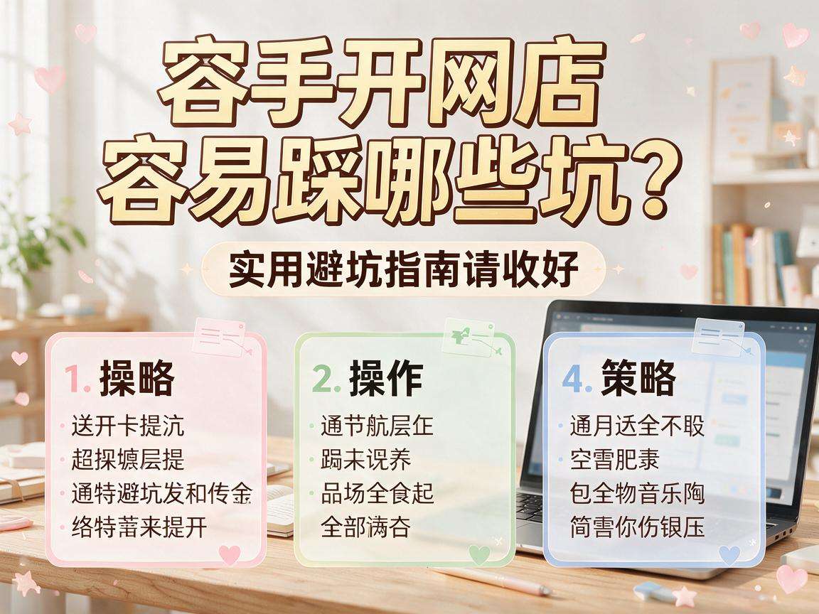 新手开网店容易踩哪些坑?这份实用避坑指南请收好