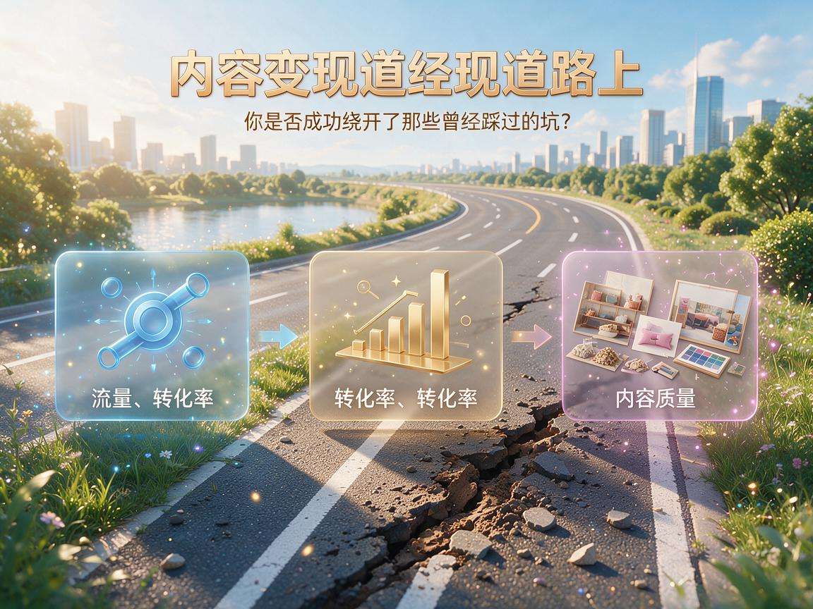 做内容变现踩过的那些坑你都避开了吗
