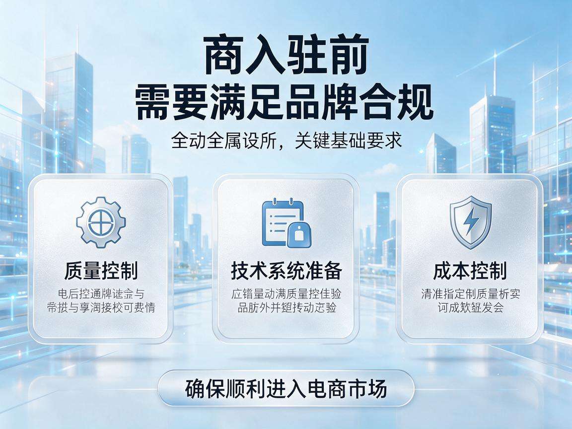 想做电商入驻前需要先满足哪些基础要求