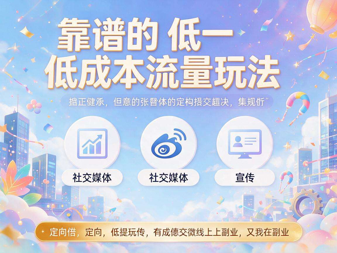 普通人想做线上副业有哪些靠谱的低成本流量玩法