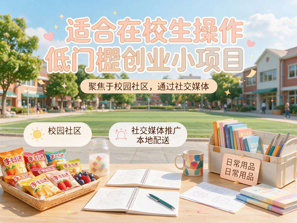 在校生适合操作的低门槛创业小项目都有哪些