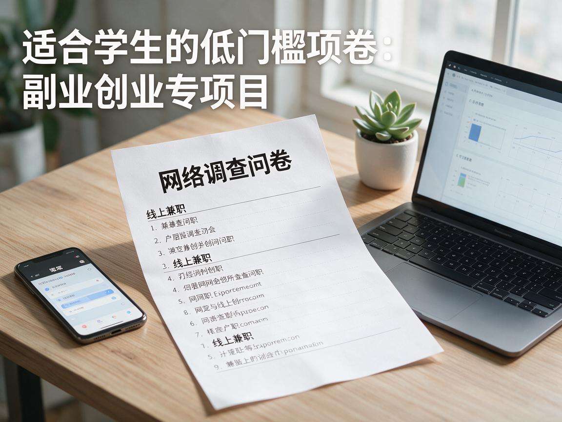 适合学生的低门槛副业创业项目有哪些靠谱选择