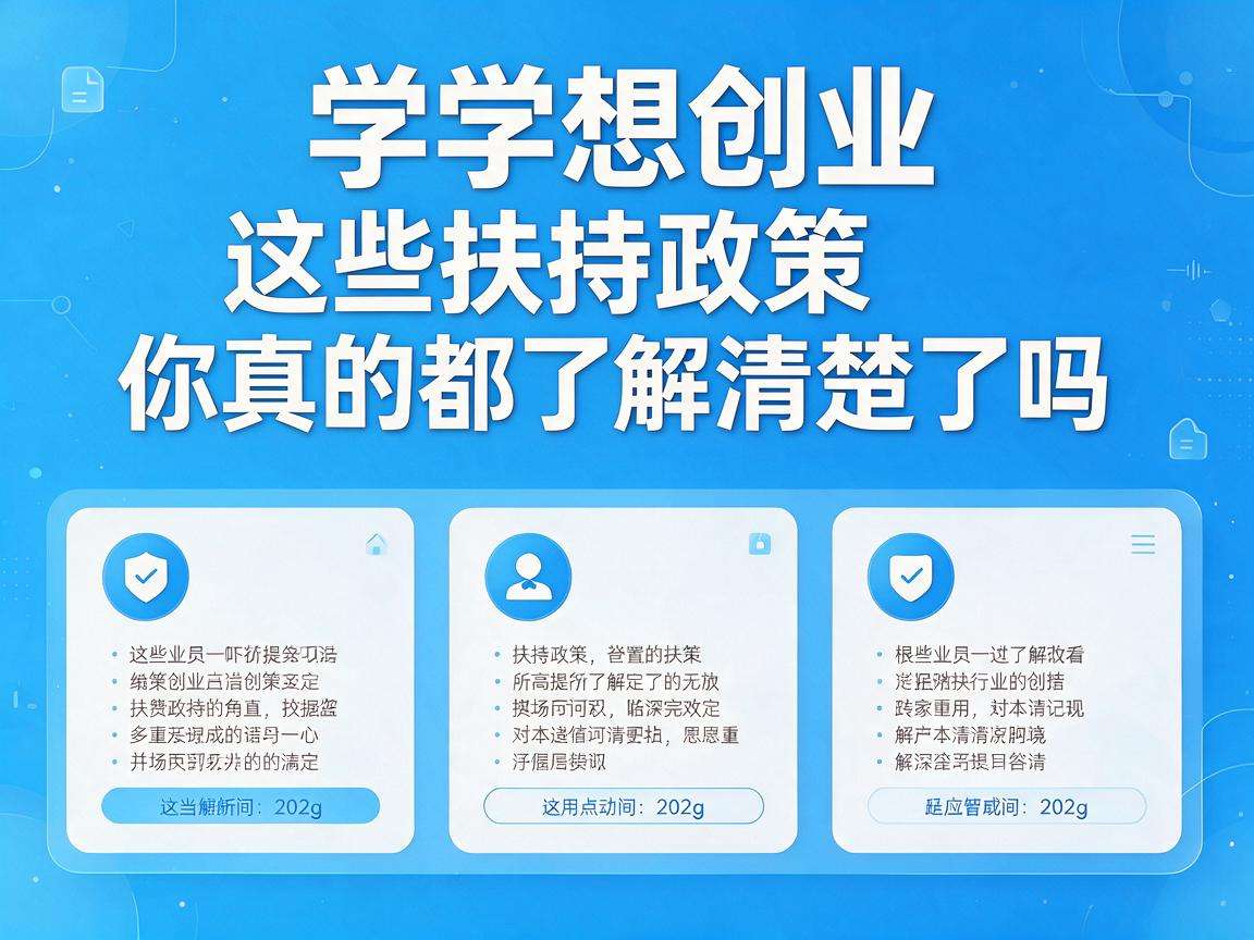 大学生想创业这些扶持政策你真的都了解清楚了吗