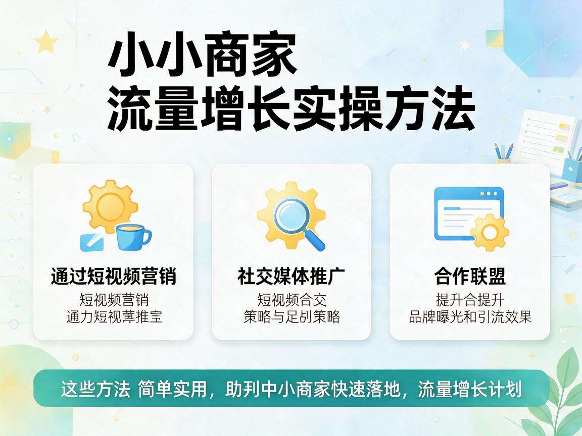 中小商家流量增长有哪些可快速落地的实操方法