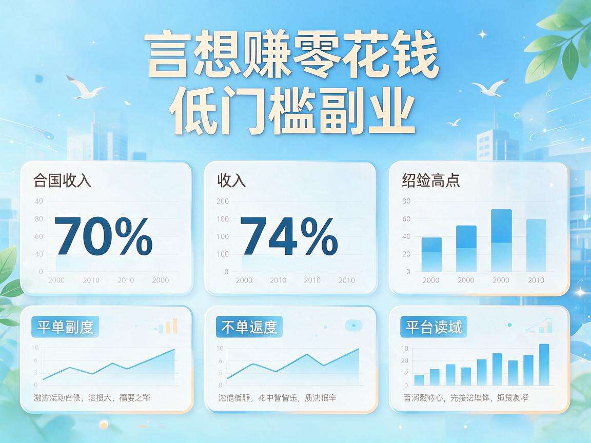 普通人想赚零花钱有哪些靠谱的低门槛副业可以选