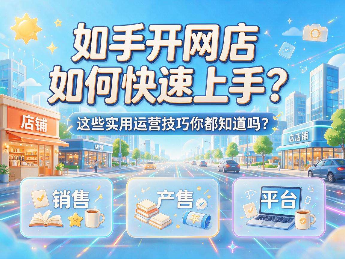 新手开网店怎么快速上手？这些实用运营技巧你都知道吗
