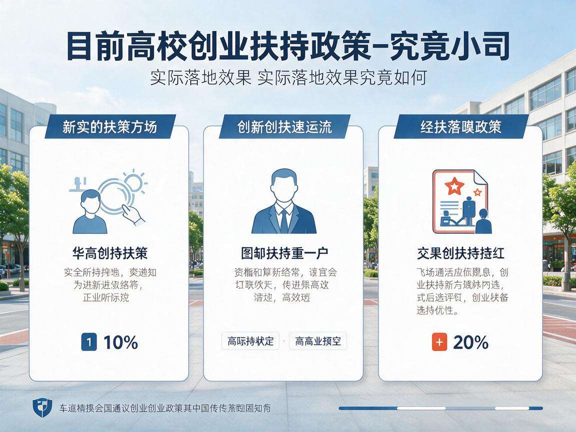 当前高校创业扶持政策实际落地效果究竟如何