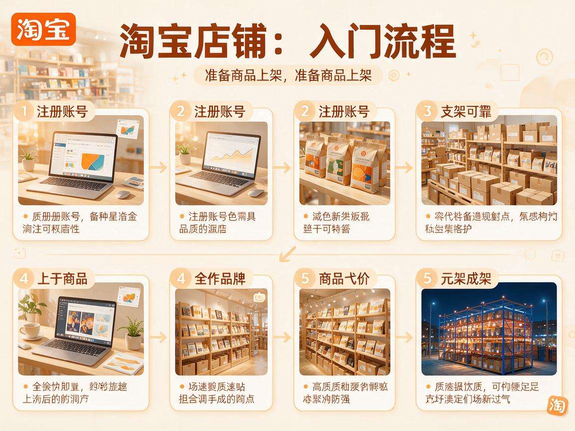 新手淘宝开店入门流程是什么要做哪些准备工作