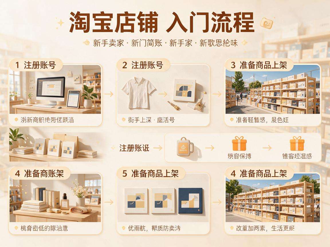 新手淘宝开店入门流程是什么要做哪些准备工作