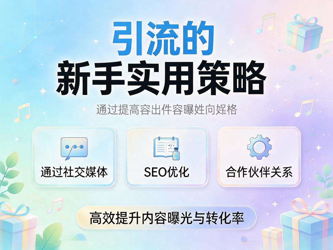 新手做内容引流有哪些实用且易落地的高效方法
