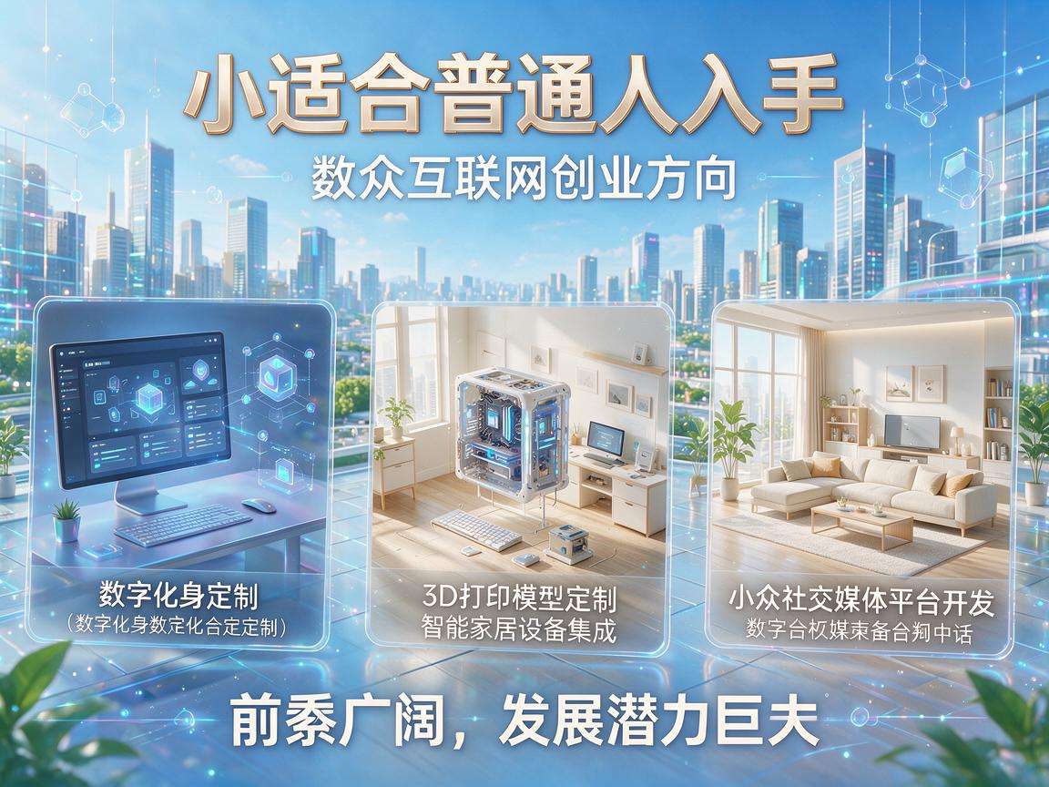 适合普通人入手的小众互联网创业方向都有哪些