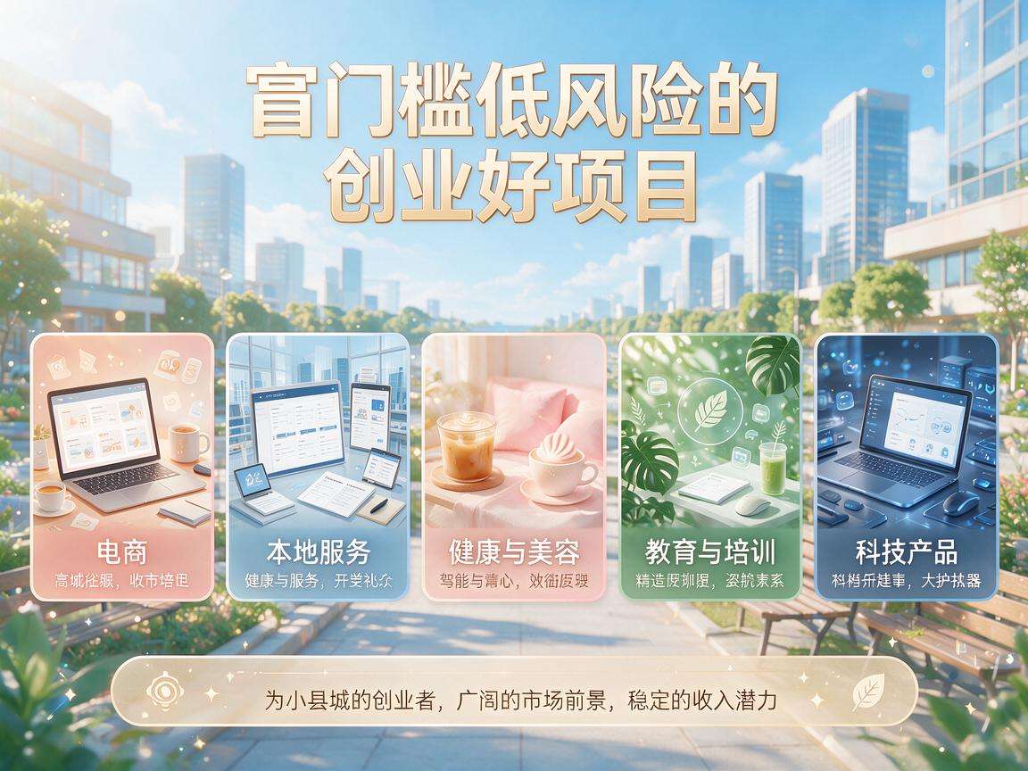 小县城低门槛低风险的创业好项目都有哪些值得选