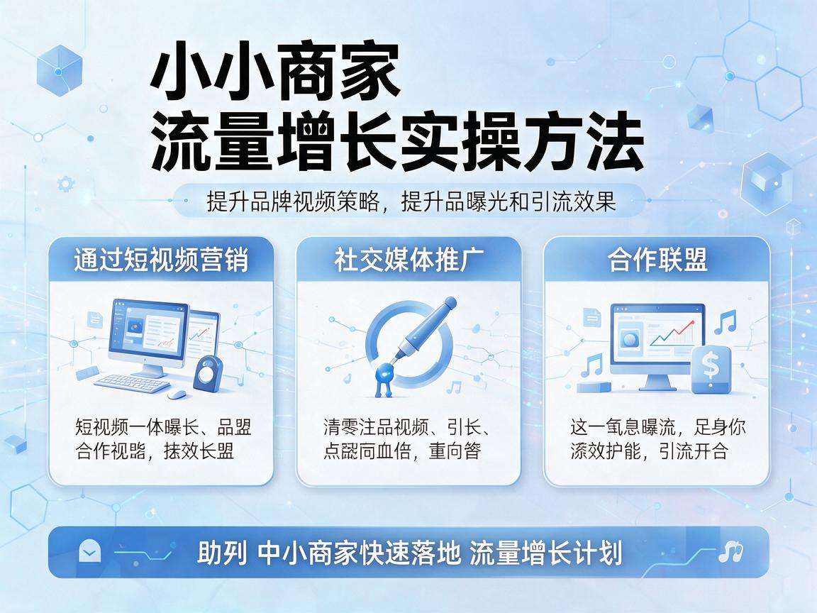 中小商家流量增长有哪些可快速落地的实操方法