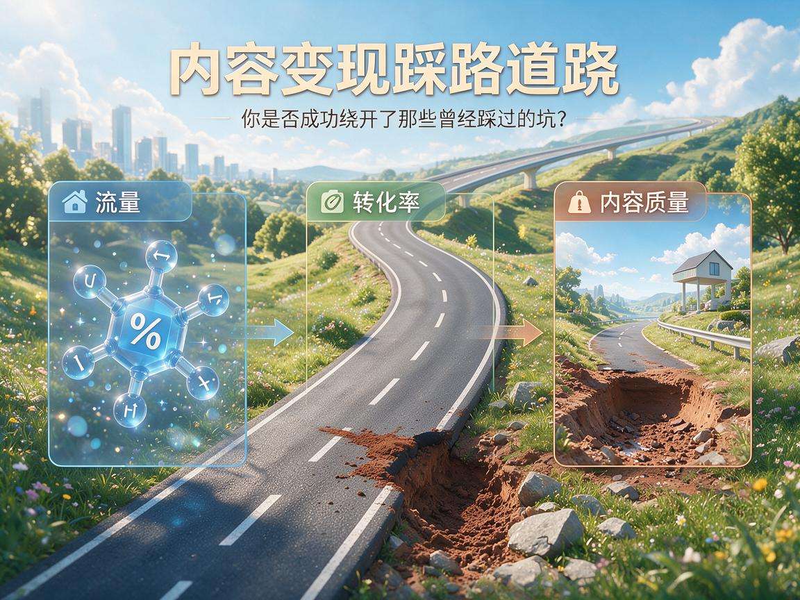 做内容变现踩过的那些坑你都避开了吗