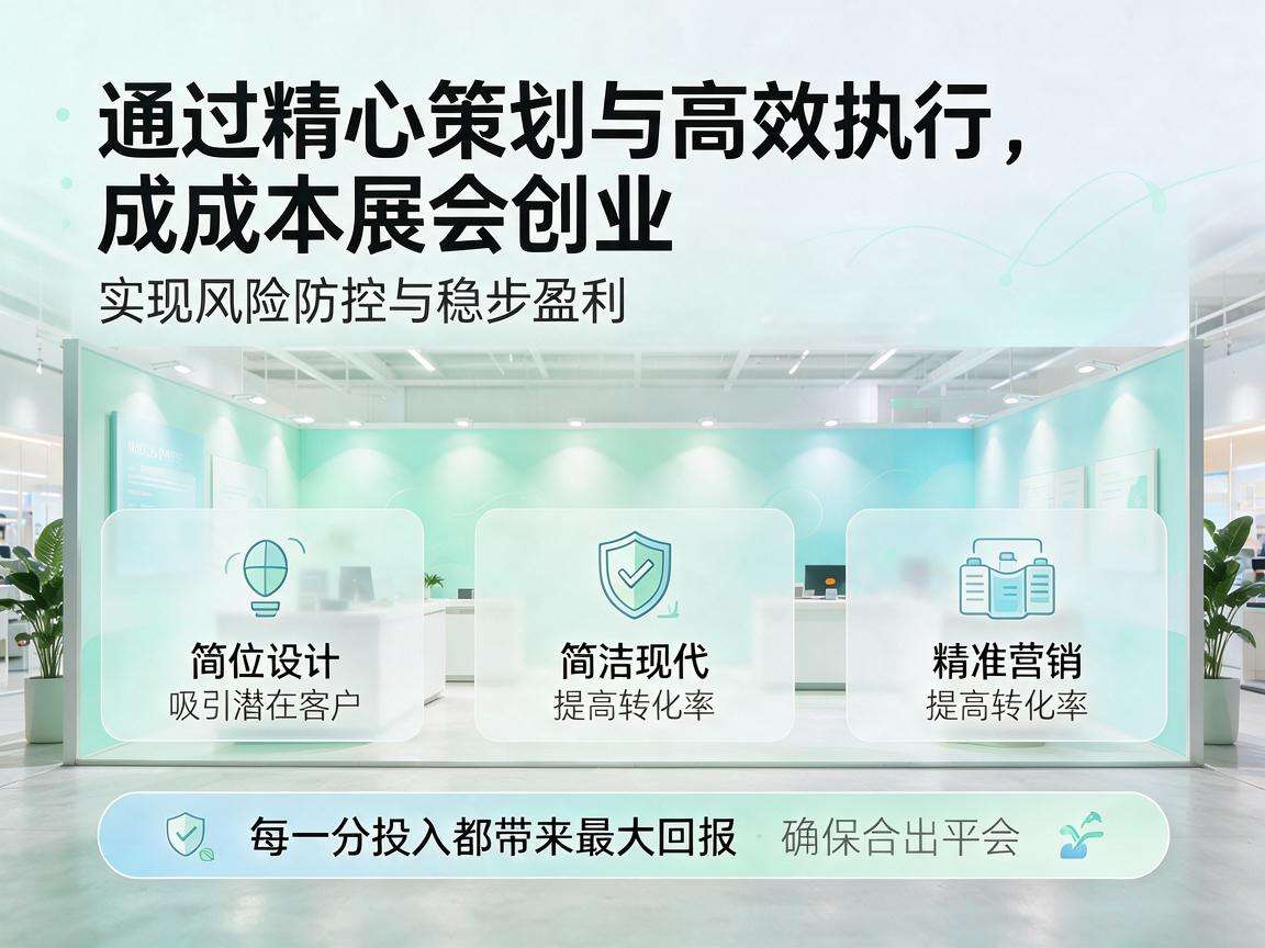 小成本展会创业该怎么做好风险防控实现稳步盈利