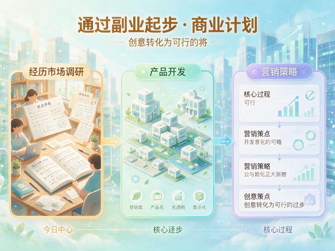 普通人想靠副业创业起步都要经历哪些核心过程