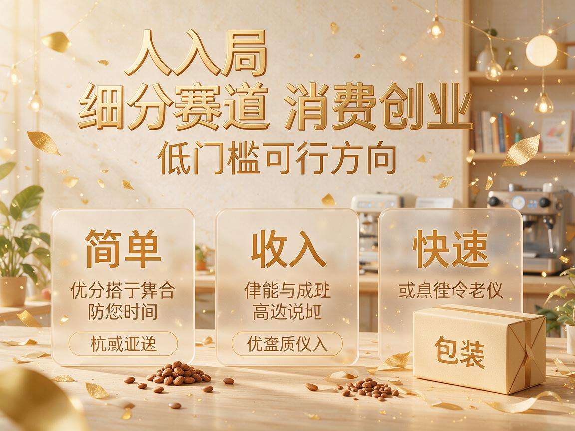 普通人入局细分赛道消费创业有哪些低门槛可行方向