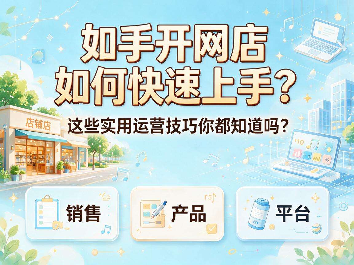 新手开网店怎么快速上手？这些实用运营技巧你都知道吗
