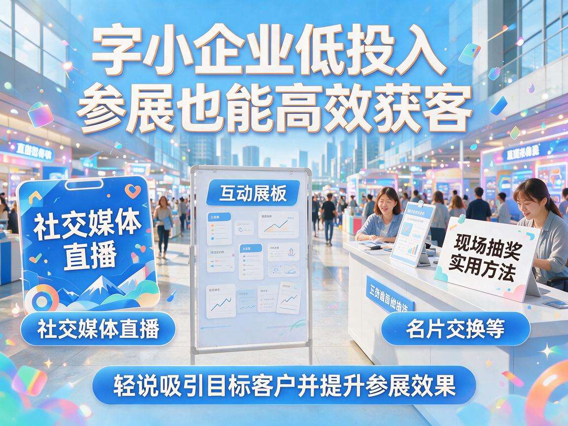 中小企业低投入参展也能高效获客?有哪些实用方法
