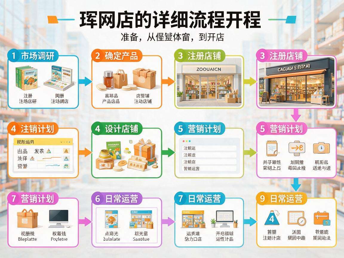 个人开网店详细流程具体包含哪些需要提前了解的步骤
